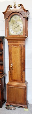 Lot 1160 - An Oak and Mahogany Eight-Day Longcase Clock,...