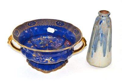 Lot 160 - Wilton ware bowl and a C Greber stoneware vase