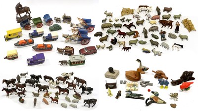 Lot 306 - Britains And Others A Collection Of assorted Horse Drawn Vehicles