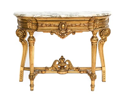 Lot 845 - A 20th Century Carved Giltwood and Gesso...