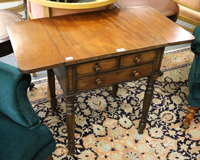 Lot 1103 - A Victorian Mahogany Drop Leaf Table, 89cm...