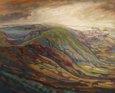 Lot 1026 - Mary Lord (b.1931) "Snow on the Tops" Signed,...