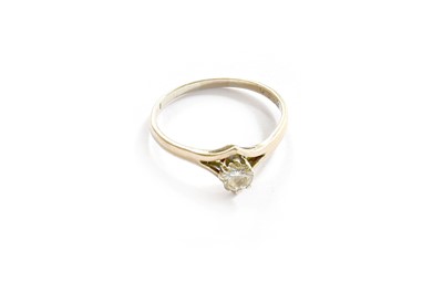 Lot 112A - An 18 Carat Gold Diamond Solitaire Ring, the...