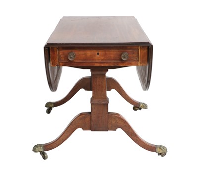 Lot 725 - A George III Mahogany Dropleaf Sofa Table,...