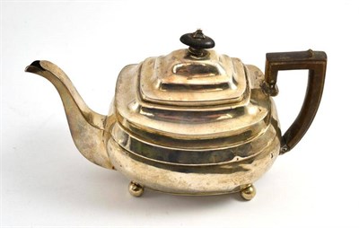 Lot 180 - A silver teapot