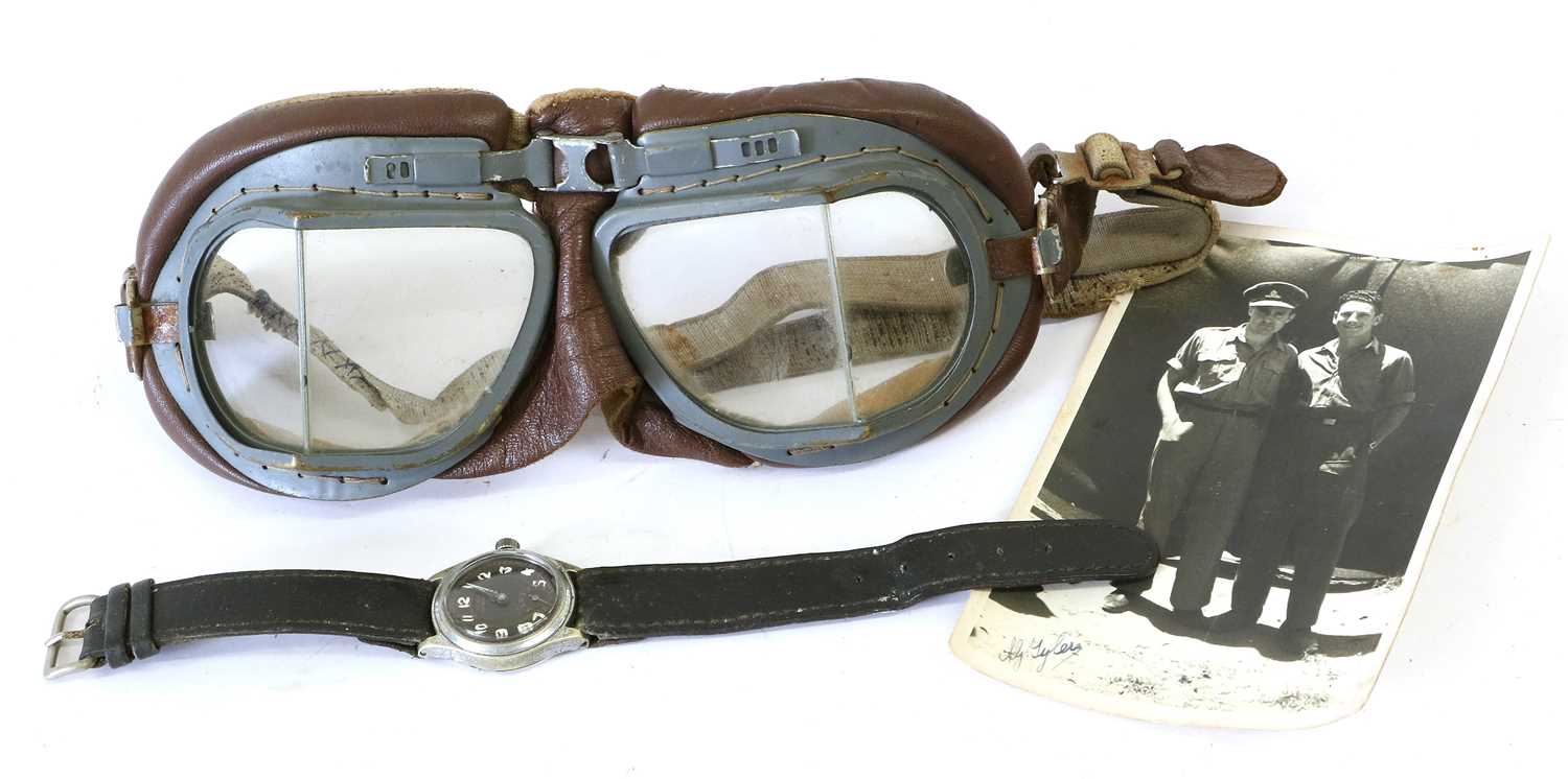 Lot 71 - A Second World War Period Olma Wristwatch, the...