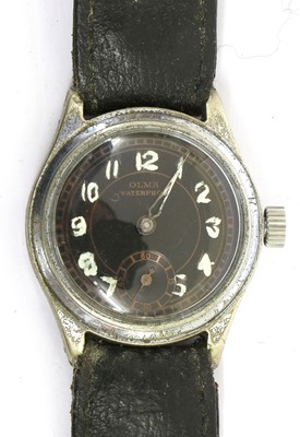 Lot 71 - A Second World War Period Olma Wristwatch, the...