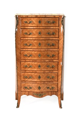 Lot 821 - A French Louis XV/Transitional-Style Tulipwood...