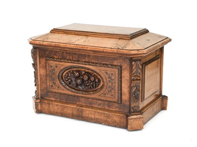 Lot 746 - A Victorian Brown Oak Cellaret, 3rd quarter...