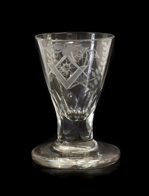 Lot 20 - A Wine Glass, circa 1770, the trumpet shaped...
