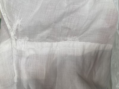 Lot 2045 - 19th Century French Cotton Lawn and Lace...