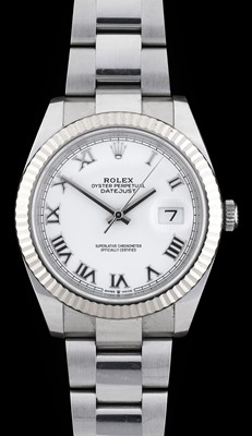 Lot 2193 - Rolex: A Stainless Steel and White Gold...