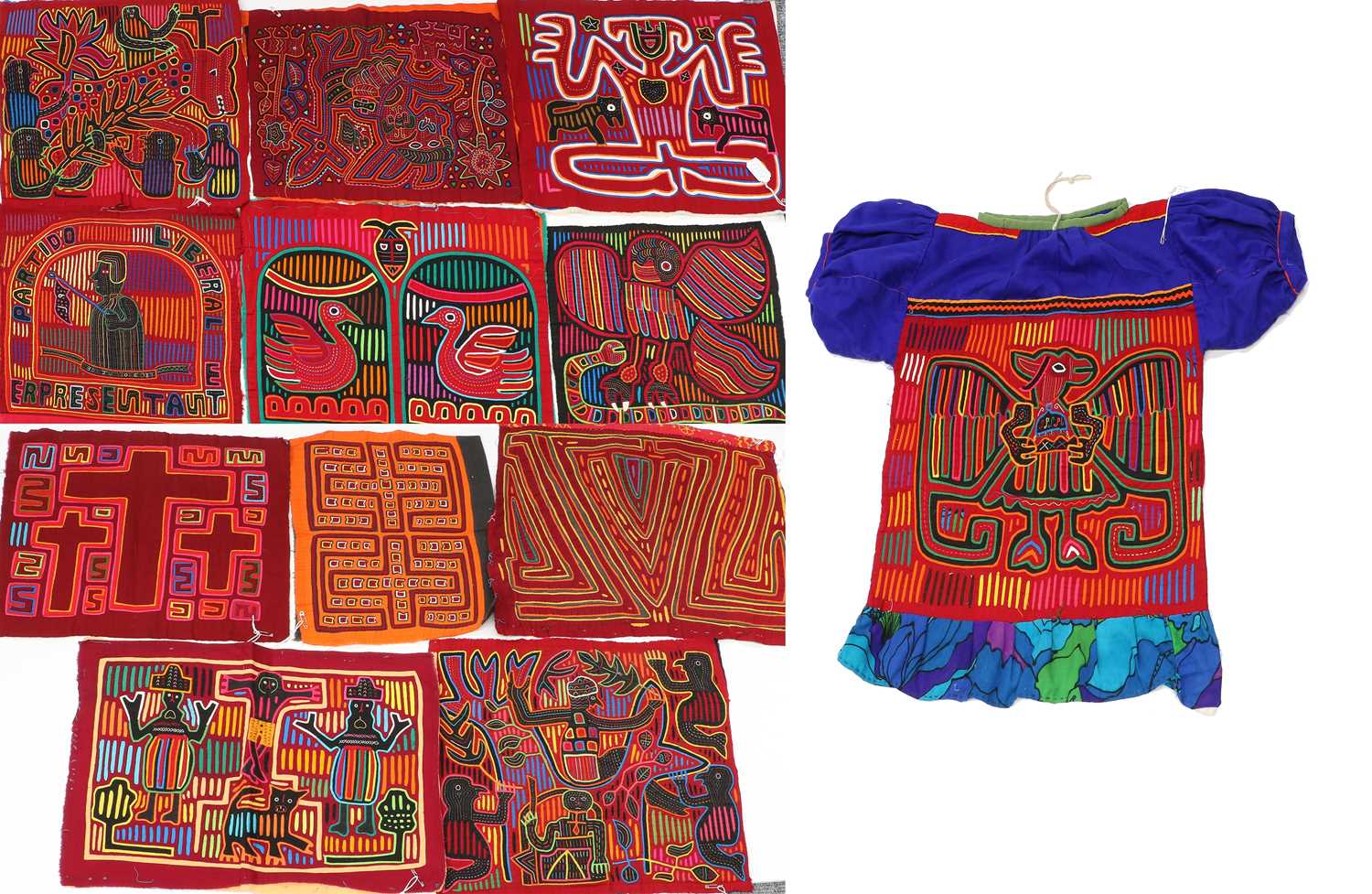 Lot 2154 - Collection of 20th Century Molas from San Blas...