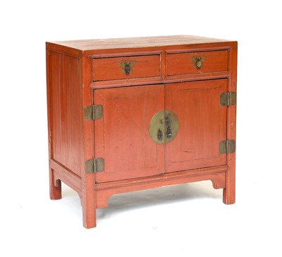 Lot 788 - A Chinese Softwood Side Cabinet, 19th century,...