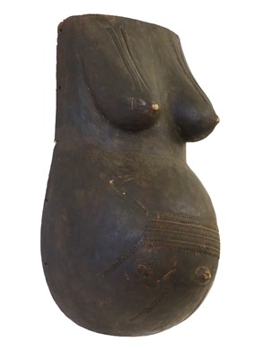 Lot 268 - A 20th Century Makonde Njorowe Belly Mask,...