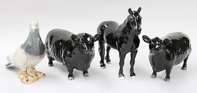 Lot 276 - Beswick Aberdeen Angus Bull and Cow, model No....