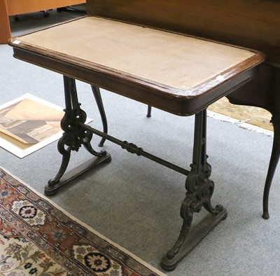 Lot 1126 - A Leather Inset Mahogany Writing Table, with...