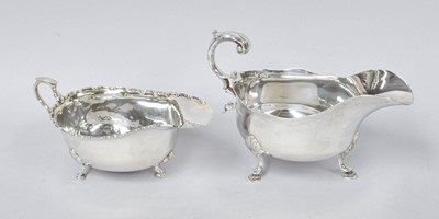 Lot 11 - Two George V Silver Sauceboats, One by Adie...
