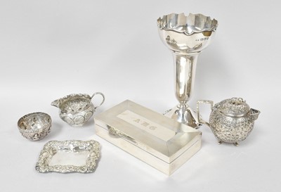 Lot 25 - A Collection of Assorted Silver, comprising an...