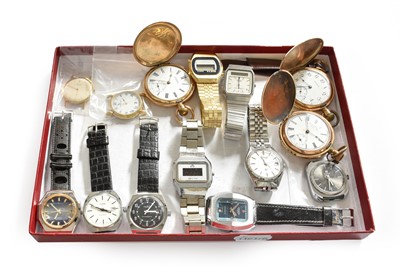 Lot 110 - A Selection of Gent's Wristwatches and Pocket...