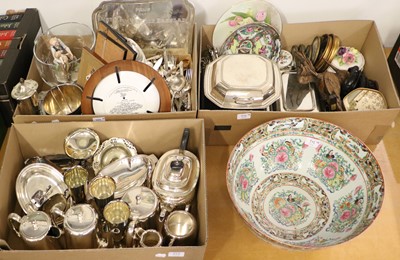 Lot 372 - 20th Century Silver Plate and Ceramics,...