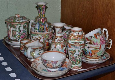 Lot 215 - Tray of Chinese famille rose china, various dates (a.f.)