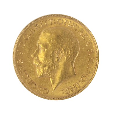 Lot 208 - George V, Sovereign 1911; obv. bare head left,...