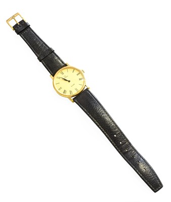 Lot 396 - A Gold Plated Omega De Ville Wristwatch, Omega...