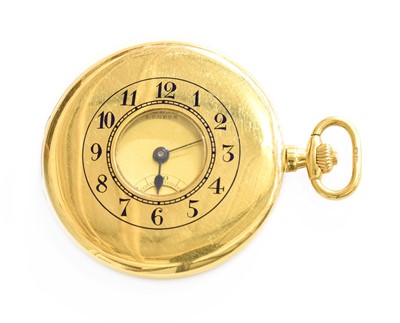 Lot 439 - An 18 Carat Gold Half Hunter Pocket Watch,...