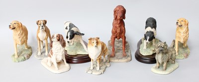 Lot 135 - Border Fine Arts Wildlife and Dog Models,...