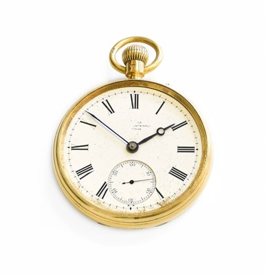 Lot 426 - An 18 Carat Gold Open Faced Pocket Watch,...