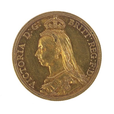 Lot 171 - Victoria, Gold 2 Pounds 1887, obv. 'Jubilee...