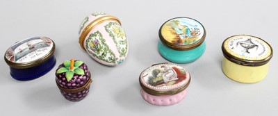 Lot 236 - Three 18th century Enamel Trinket Boxes, ''A...