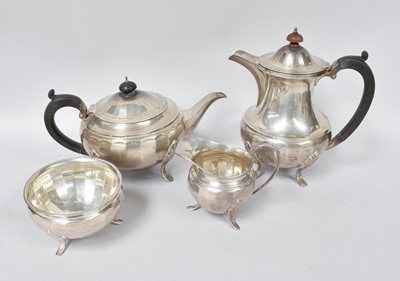 Lot 13 - A Four-Piece George V Silver Tea-Service, by...