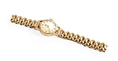 Lot 257 - A Lady's 9 Carat Gold Wristwatch, signed Omega,...