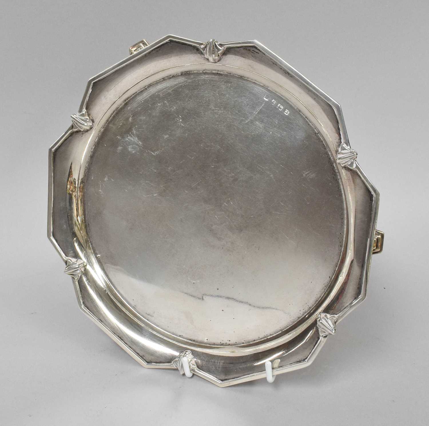 Lot 7 - A George V Silver Salver, by Charles S. Green...