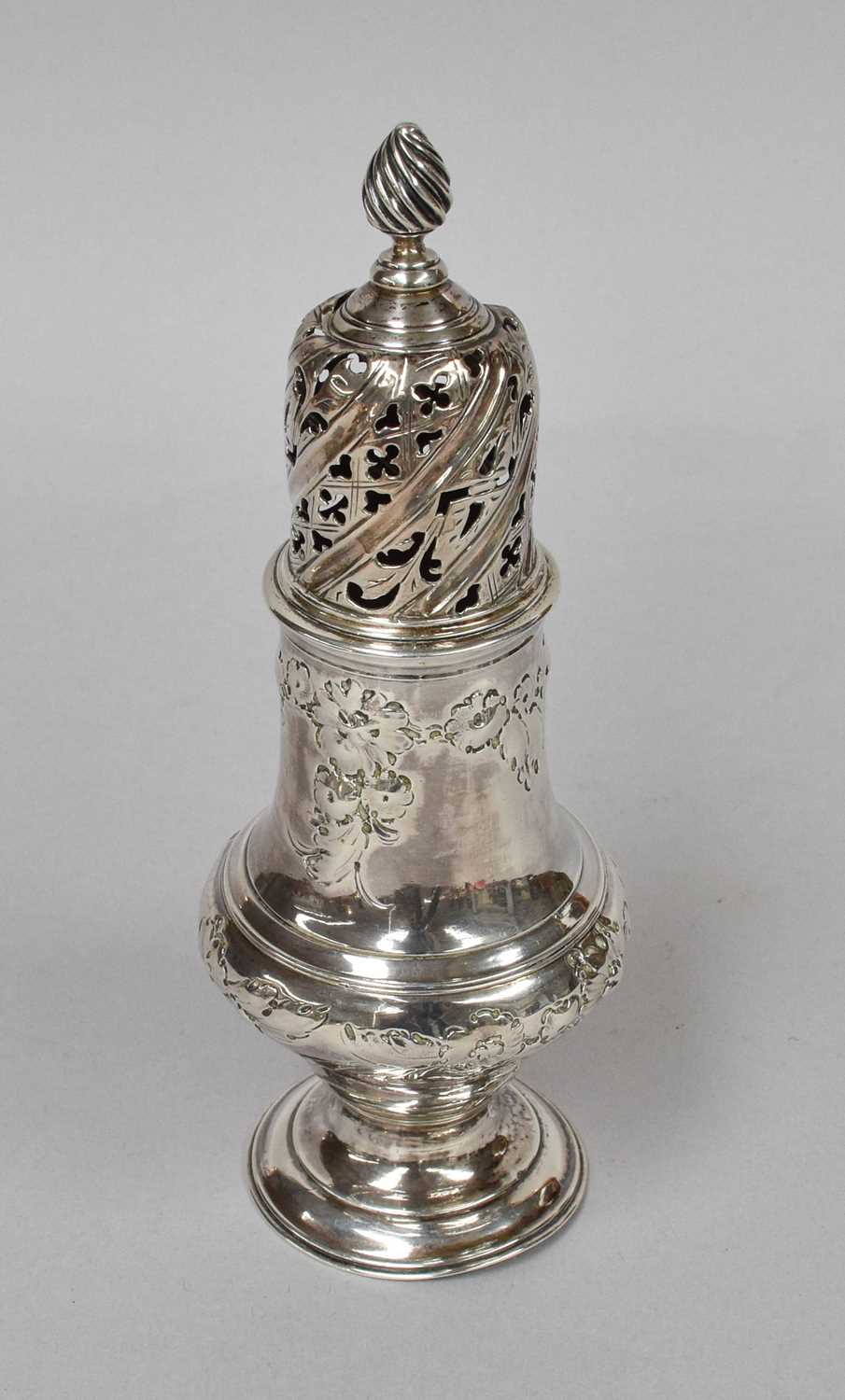 Lot 4 - A George III Silver Caster, by Robert Peaston,...