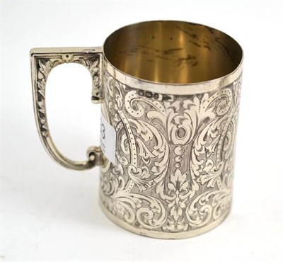 Lot 233 - A Victorian silver Christening mug, Sheffield 1897