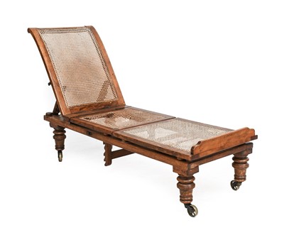 Lot 861 - A Late Victorian Stained Beech Reclining Day...