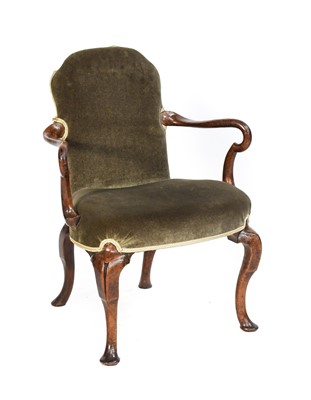 Lot 723 - A George III Mahogany Armchair, late 18th...