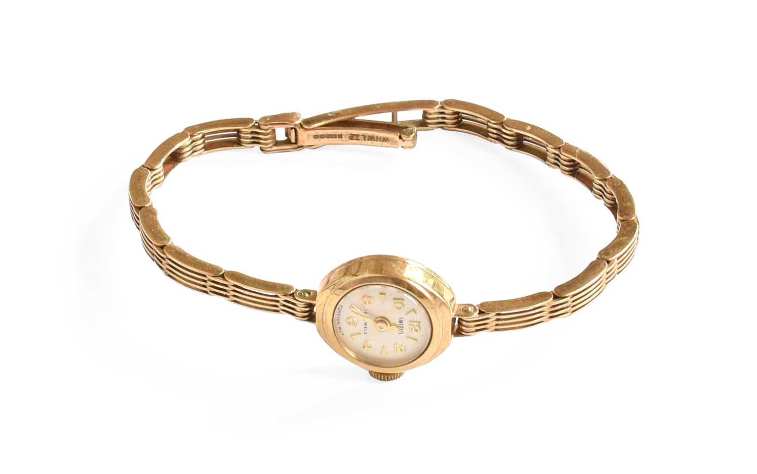 Lot 267 - A Lady's 9 Carat Gold Smiths Wristwatch,...