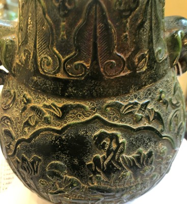 Lot 136 - A Chinese Jade-Type Vase, in Archaic style, of...