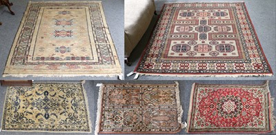 Lot 1206 - A Caucasian Design Rug, the compartmentalised...