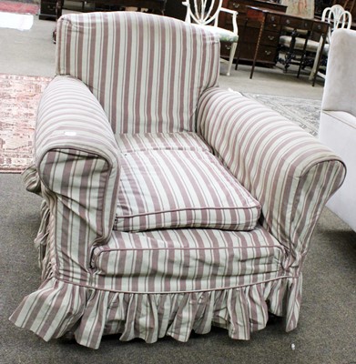 Lot 1332 - A Victorian Armchair, with loose cover