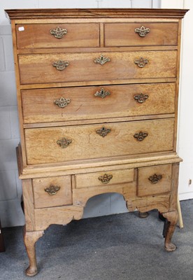 Lot 107 - An 18th Century Walnut Chest on Stand, 95cm by...
