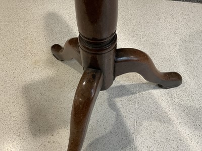 Lot 823 - A George III Mahogany Tripod Table, late 18th...