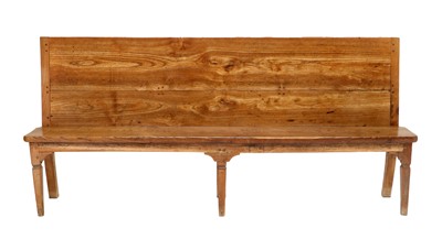 Lot 711 - A 19th Century French Chestnut Bench, of three...