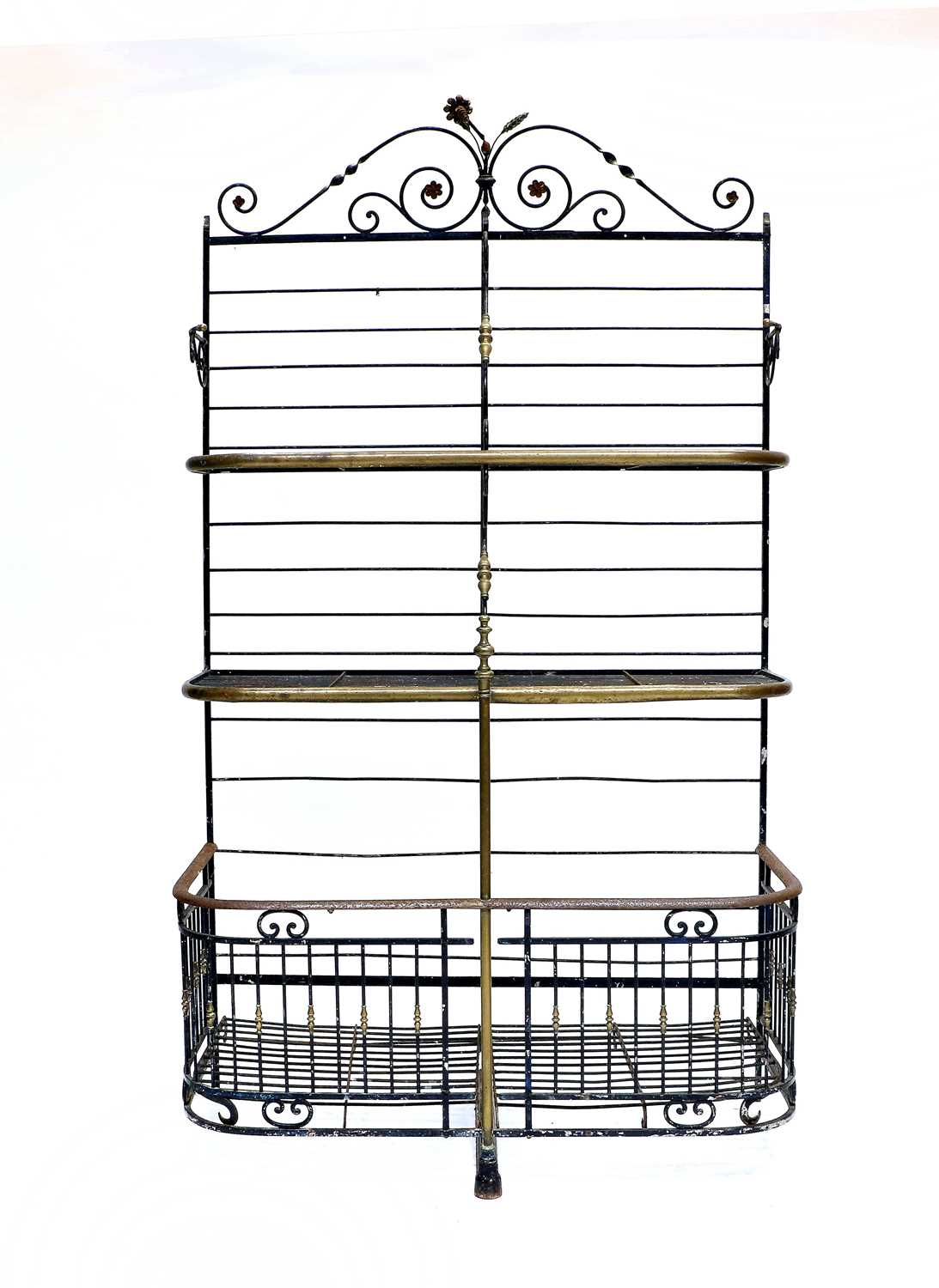 Lot 203 - A Late 19th Century French Wrought Iron and...