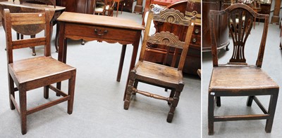 Lot 1173 - A Georgian Provincial Single Drawer Side Table,...