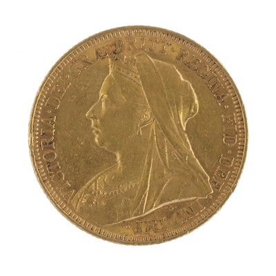 Lot 186 - Victoria, Sovereign 1895, obv. 'old head' left,...